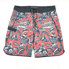 Roark Board Shorts 18  Surf Beach Hiking 8  Inseam 34 Island Print