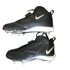 Botines de fútbol Nike negros para hombre suela tachonada logotipo talla US 9 UK 8 EUR 42,5