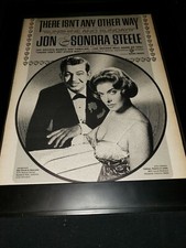 Jon & Sondra Steele There Isn't Any Other Way Rare Promo Poster Ad Framed