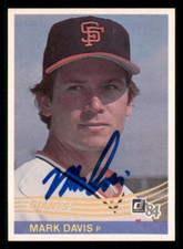2022 Retrographs Auto - 1984 Donruss #201 Mark Davis