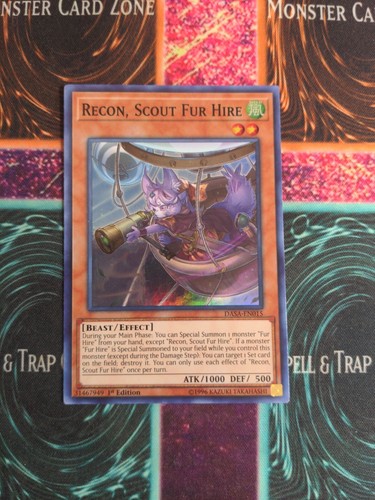 Yu-Gi-Oh! Recon, Scout Fur Hire - MP19-EN245 Common 1st Edition - 2019 Gold Sarcophagus Tin Mega Pack Card