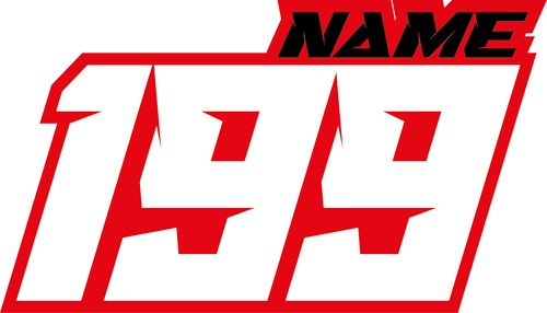 3 PEGATINAS PERSONALIZADAS DE MOTOCROSS CALCOMANÍAS DE MATRÍCULA MX ATV BMX CARRERAS MOTO DE CROSS - Imagen 4 de 23