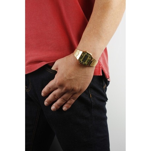 Unisex Watch CASIO A-168WEGC-3D Mimetic Golden Gold Camouflage VINTAGE - Picture 5 of 7