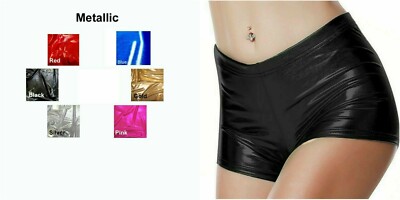 Neue Metallic Hotpants für Damen und Kinder - 6 Farben und verschiedene Größen