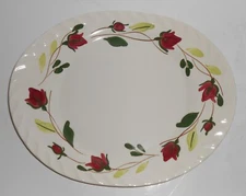 Blue Ridge Pottery Ring 'O Roses Platter