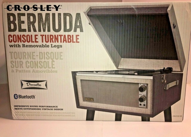 crosley player turntable with detachable speakers & bluetooth