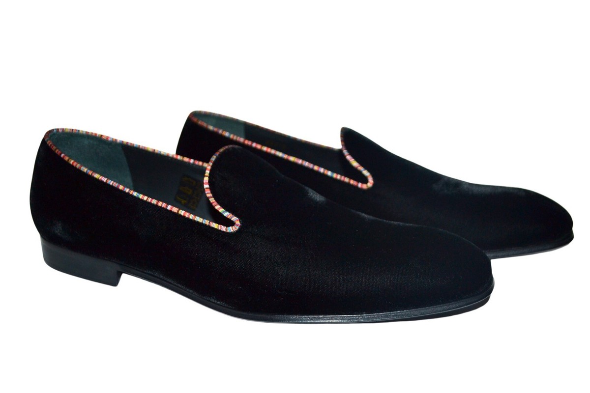 Paul Smith Mainline Mens Dallow Black Velvet Loafer UK 10 