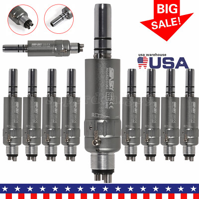 1-10*NSK Style Dental Slow Low Speed Air Motor Handpiece E-type 4 Hole Seasky DS