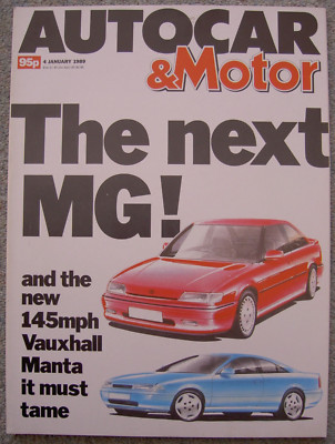 Autocar (4 Jan 1989) Audi 100,Saab,Senator, Mercedes 190, Hartge H5S, Escort 1.3
