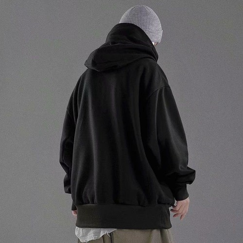 Men's Hip Hop Turtleneck Harajuku Hoodie Casual Long Sleeves Sweatshirt Pullover - Picture 3 of 9