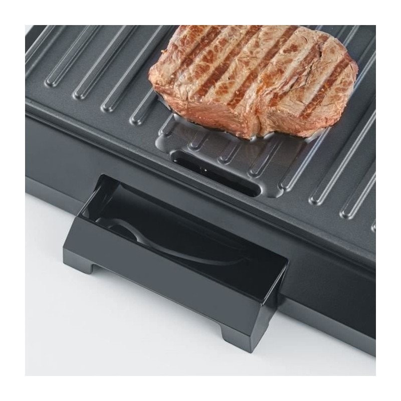 Gril multifonction compact SEVERIN KG2394 plaques de cuisson viande et panini noir