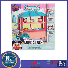 Just Play Disney Munchlings Dumpling Cart, 11-Piece Color Change Figure Playset