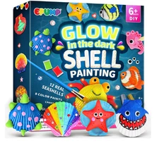 EPUMP Shell Painting Kit for Kids - Glow in The Dark Arts and Crafts Supplies Ki