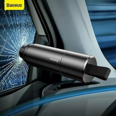 Baseus Auto Sicherheitshammer Notfall Glasbrecher Fenster Gürtelschneider...