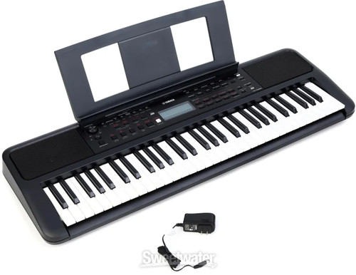 Yamaha PSR-E383 61-key Mid-range Portable Keyboard with PA130 Power Adapter