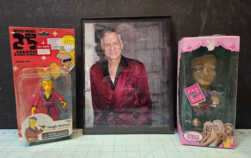 Hugh Hefner Lot of 3 Items