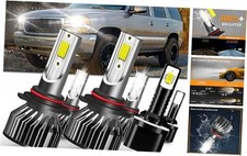 SPRBTBUB fit for 2000-2006 GMC Yukon XL 1500 2500 headlight bulbs combo,