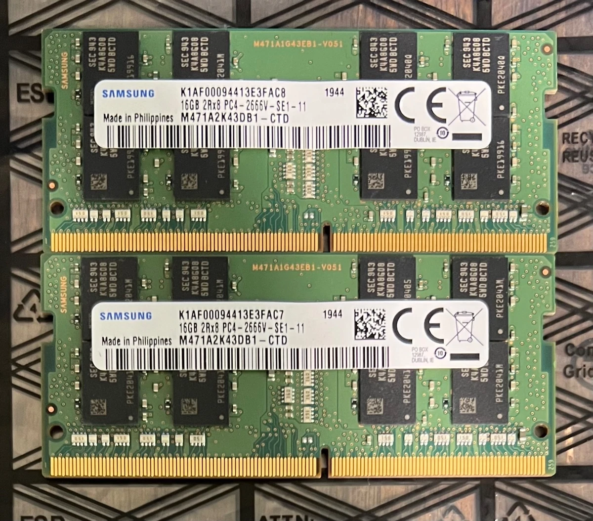 Samsung SO-DIMM Computer Memory (RAM) 16 GB Total Capacity for