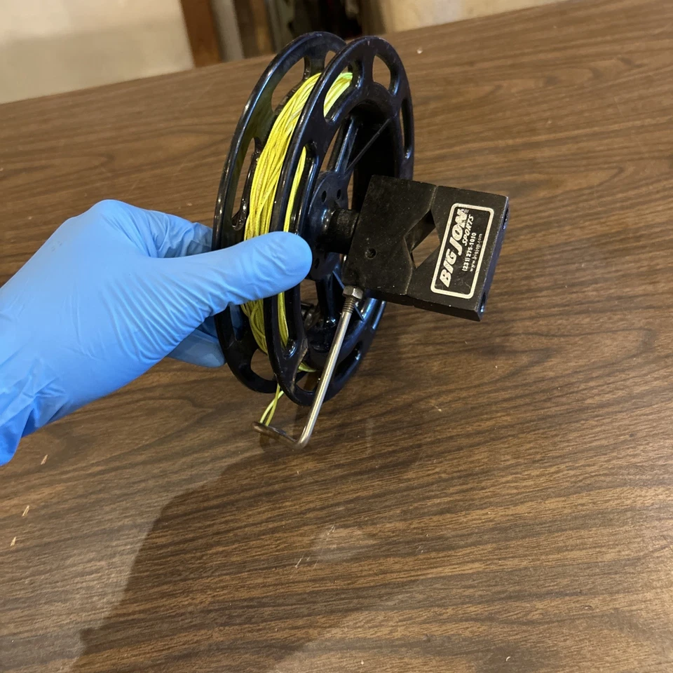 BIG JON TABLA CEPILLADORA MANUAL CARRETE MÁSTIL O RIEL MONTAJE ARRASTRE CON LÍNEA Foto 4 de 4