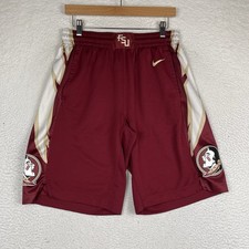 Nike Florida State Basketball Shorts Men XL FSU Seminoles Red Team Issue Game