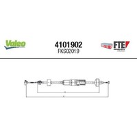 FTE 4101902 Seilzug KupplungsbetäTigung FüR VW Golf Vento 1H1 1H5 1H2