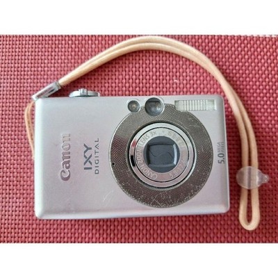 Canon IXY Digital 55 Compact Digital Camera Silver Tested Good