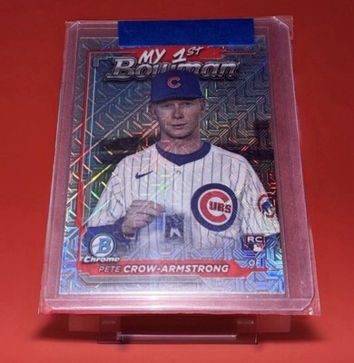 PETE CROW-ARMSTRONG 2024 Bowman Chrome #M1B-14 Mojo Refractor RC Cubs