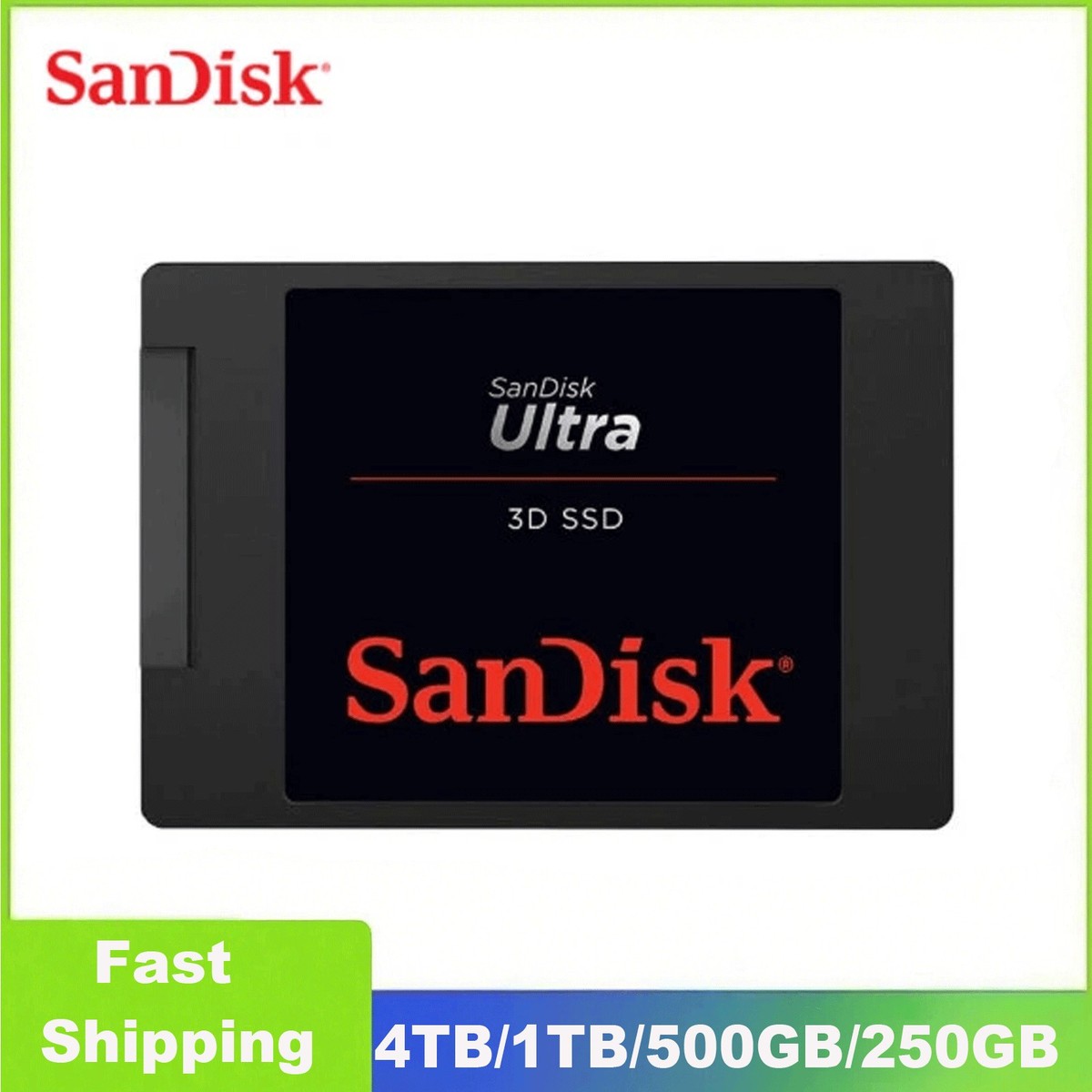 Sandisk Ultra SATA III 4T/ 8TB/1TB/500GB/250GB 2.5'' SSD Solid