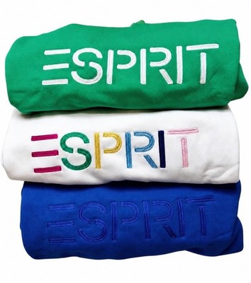  NWT  Viral Esprit Women's Logo Embroidered Fleece Crewneck PICK COLOR & SIZE