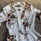 NWT Haute Rogue Medium White Floral Romper Women’s — photo 5