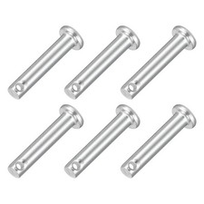 6Pcs 5/32" x 13/16" Single Hole Clevis Pins, 304 Stainless Steel Flat Head Pins