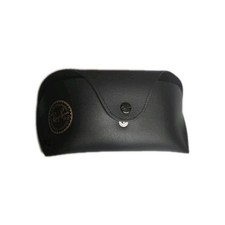 Ray-Ban Black Sunglasses Case Snap Closure Luxottica Hard Shell Storage Holder
