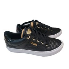 Guess Loven Womens Black Multi LL Low Top Quilted Fashion Sneakers Sz 7.5M NWOT