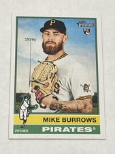 2025 Topps Heritage Baseball #328 - Mike Burrows RC - Pittsburgh Pirates
