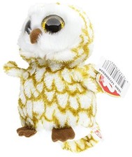 Swoops Barn Owl Beanie Boo (Ty Boos) by 6", White and Brown Multicolor