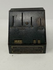 1920s Speer Calendar Bank Coin Box Fidelity Industrial Bank Connecticut