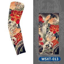 1Pc Seamless Koi Tattoo Arm Sleeve Cooling UV Sun Protection for Sports