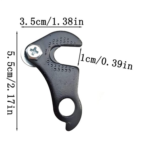Suspensión de desviador de engranaje trasero Suspensión de desviador de aleación Gancho trasero Adaptador desplegable - Imagen 2 de 6