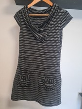 Quiz Black Winter Pencil Bodycon Knit Dress Size 10 (93)
