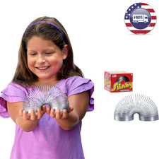 The Original Slinky Walking Spring Toy, 2.75-inch Diameter Metal Slinky, Toy..