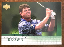 2001 Upper Deck Golf BILLY RAY BROWN Autographed Baseball Card #44