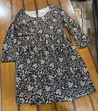 Old Navy Babydoll Dress Womens S Woodland Floral Bunny Print Romantic Cottage