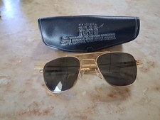 Vintage Original FG58 Pilot Sunglasses by Command Marketing 24K Gold Frames
