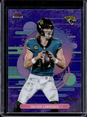 Trevor Lawrence 2025 Topps Finest #135 Uncommon Purple Refractor /200