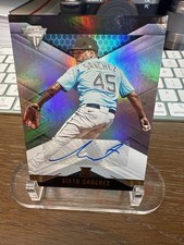 2021 Panini Chronicles - Titanium Autographs Sixto Sanchez #12 (AU, RC)