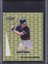 2026 Leaf Baseball Nation Ryne Sandberg Retro Super Prismatic Gold 1/1