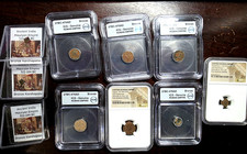 Seven Roman Empire NGC & ICG – 3 raw Ancient India Coins #1
