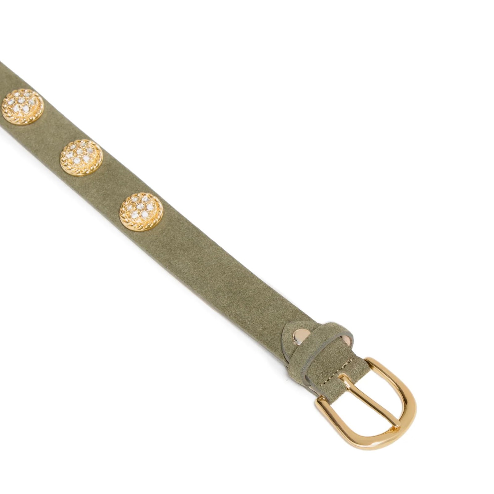Hidewear Women's Sparkle Jewel Italian Suede Belt, 1" Wide Fashion and Stylis... image 2