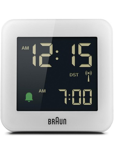 Braun BC09W-DCF digitaler Radio controlled alarm clock 76 x 76 x 45 mm ...