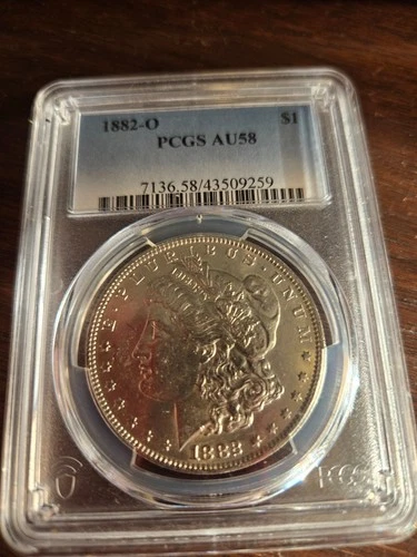 1882 O Silver Dollar PCGS AU58